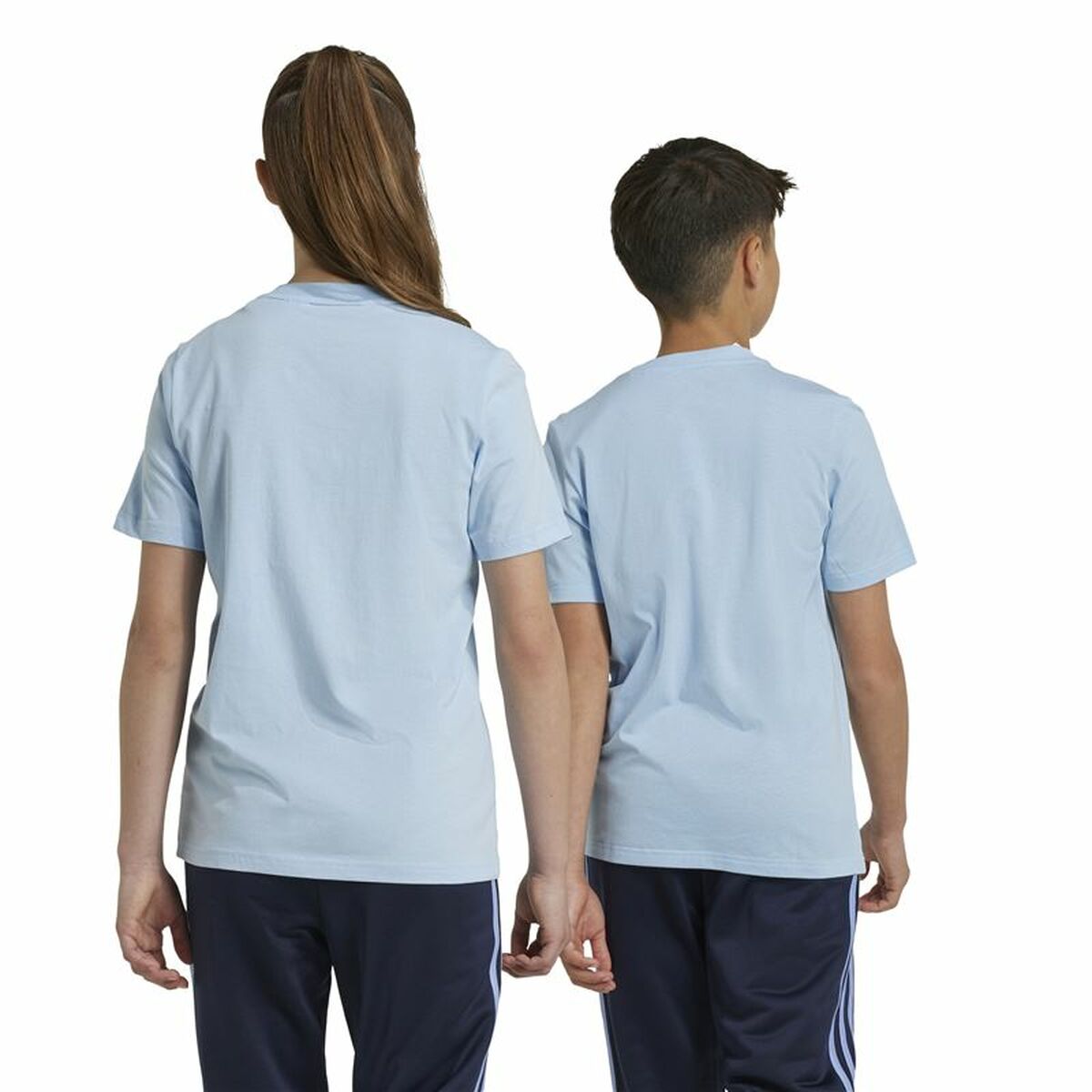 Camiseta de Manga Corta Unisex Adidas Essentials Azul Azul cielo