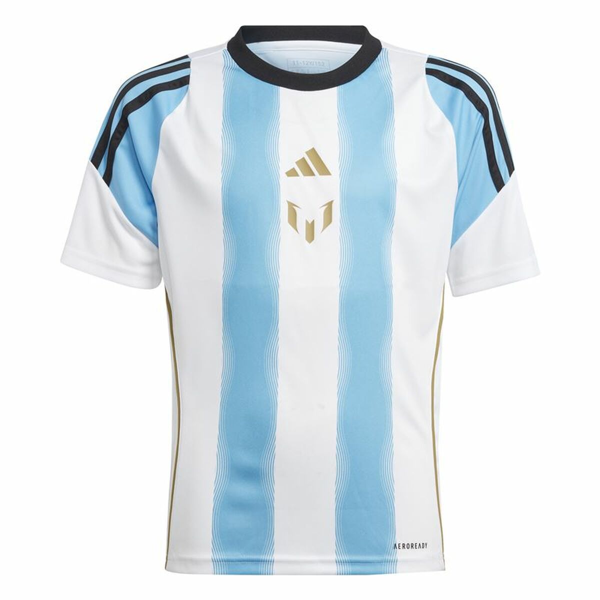 Camiseta de Fútbol Adidas Messi Training Azul Blanco