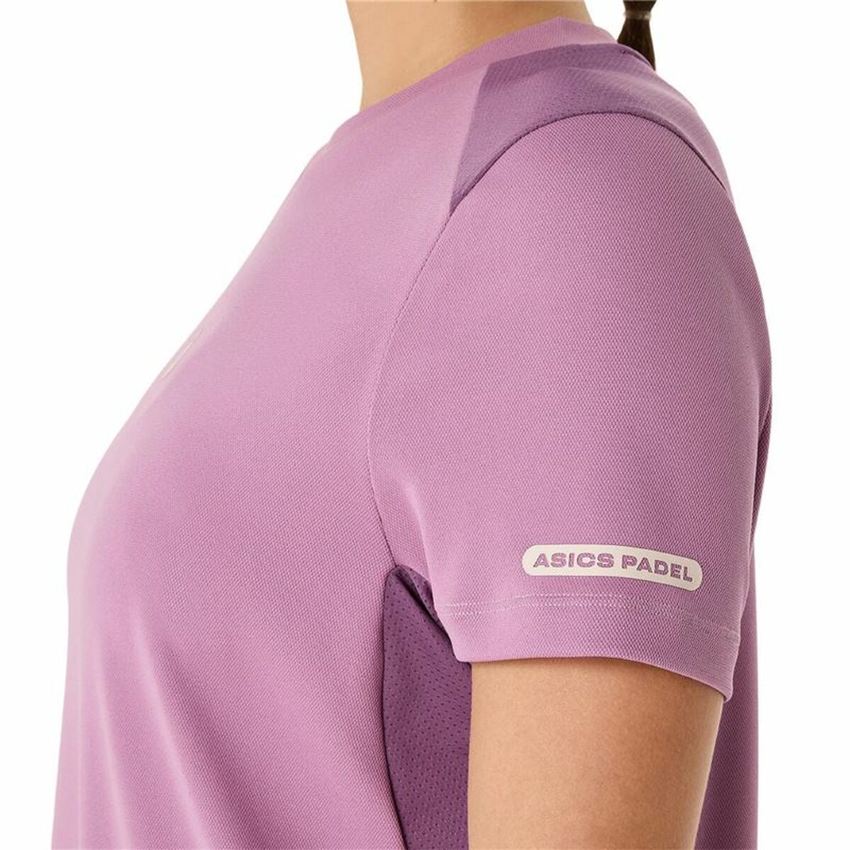 Camiseta de Manga Corta Hombre Asics Padel Court Ss Top Morado Violeta