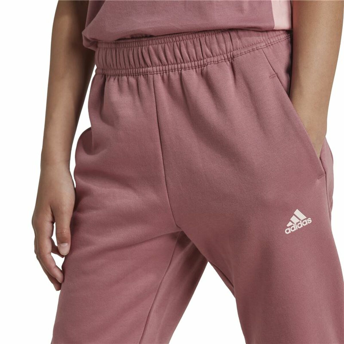 Pantalón Largo Deportivo Adidas Tiberio 3-Stripes Colorblock Rosa