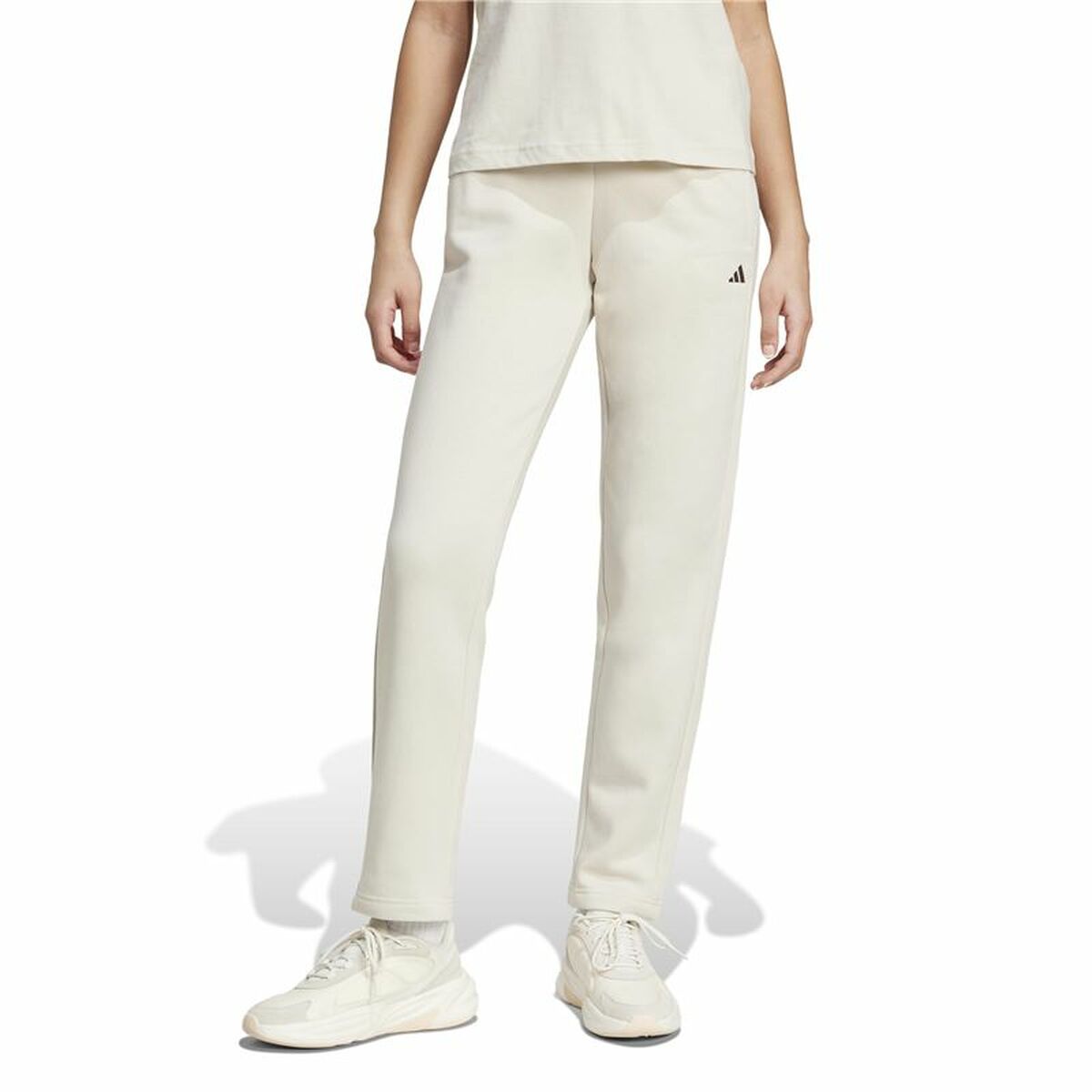 Pantalón Largo Deportivo Adidas Essentials Blanco Mujer
