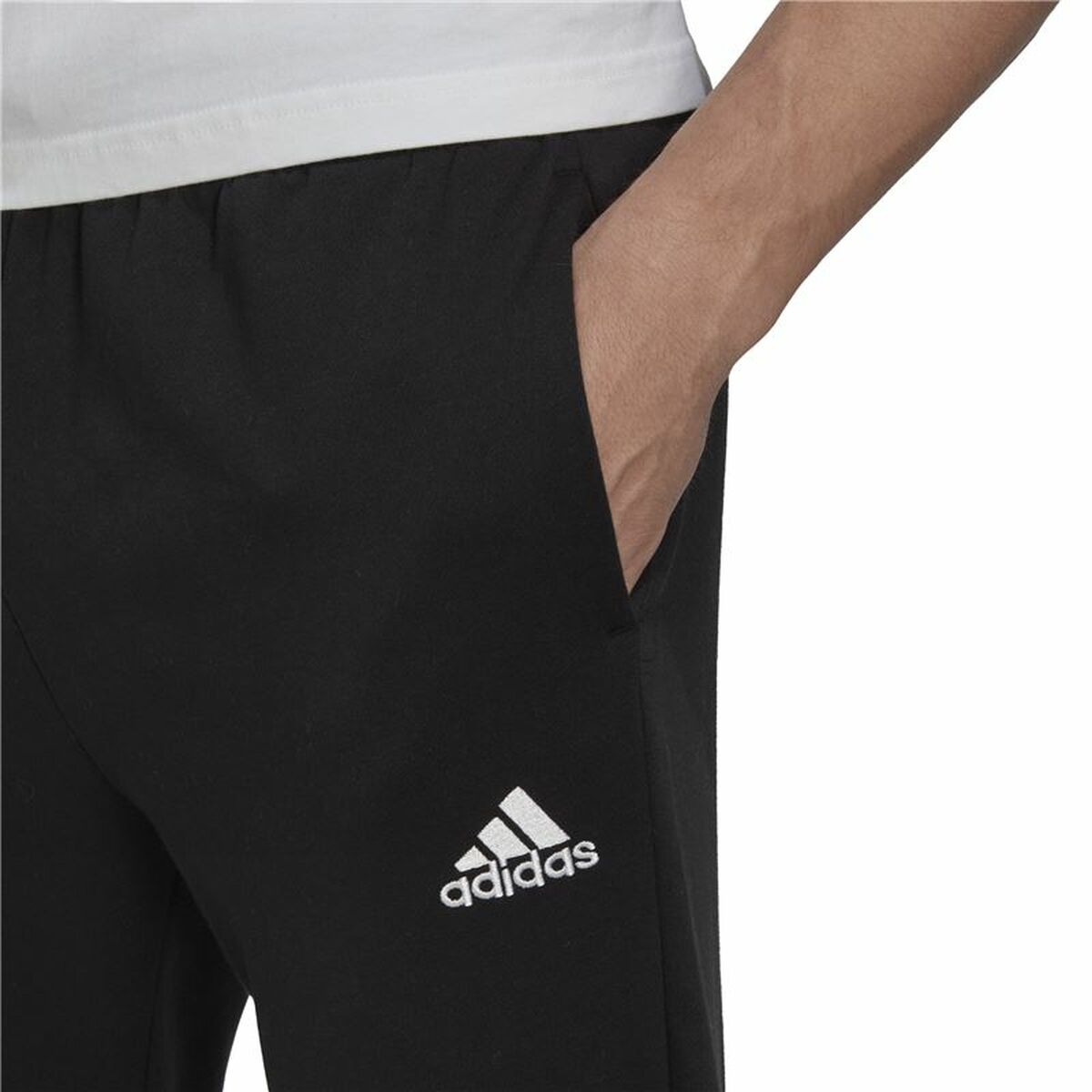 Pantalón Largo Deportivo Adidas Essentials Negro Hombre