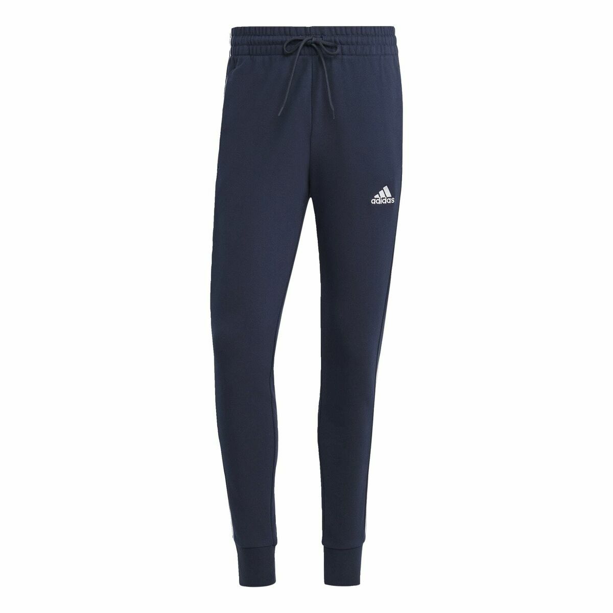 Pantalón Largo Deportivo Adidas M 3S Ft Tc Negro Azul oscuro Hombre