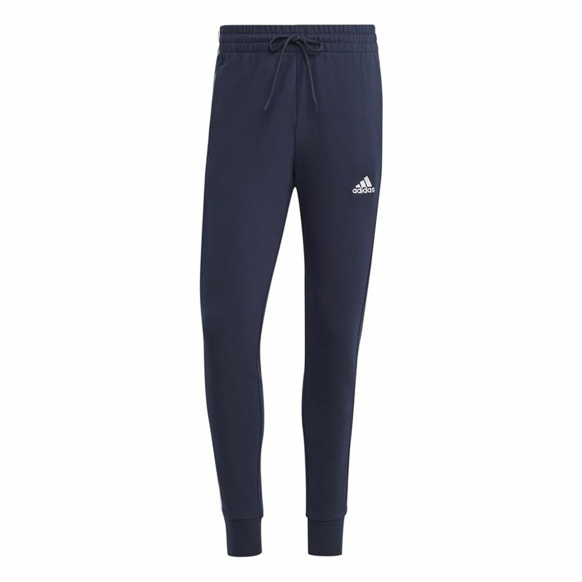 Pantalón Largo Deportivo Adidas M 3S Ft Tc Negro Azul oscuro Hombre