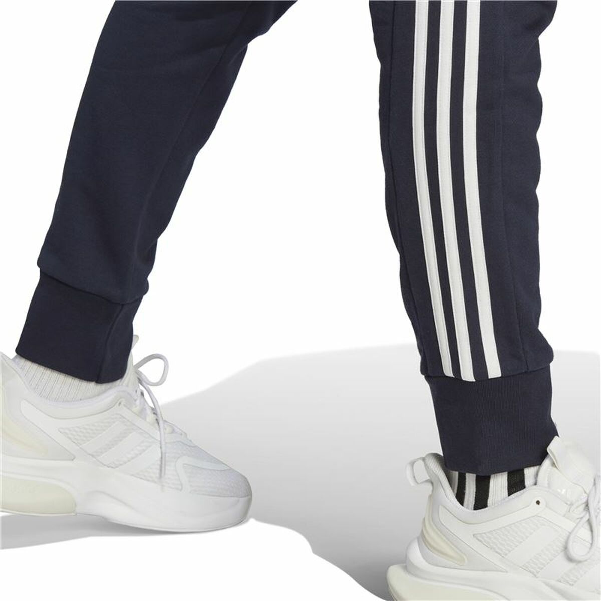 Pantalón Largo Deportivo Adidas M 3S Ft Tc Negro Azul oscuro Hombre