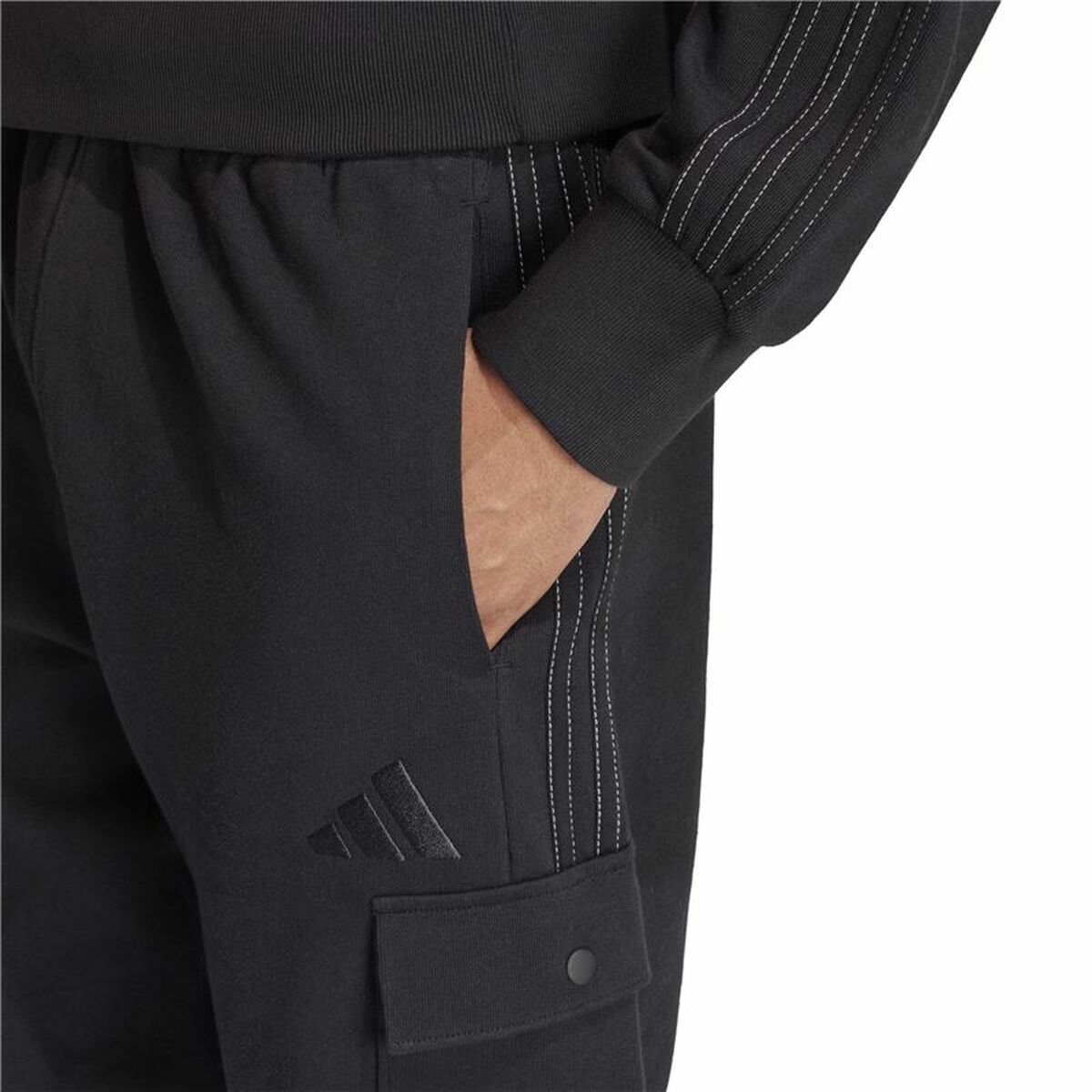 Pantalón Deportivo Infantil Adidas Graphic Seasonal Negro