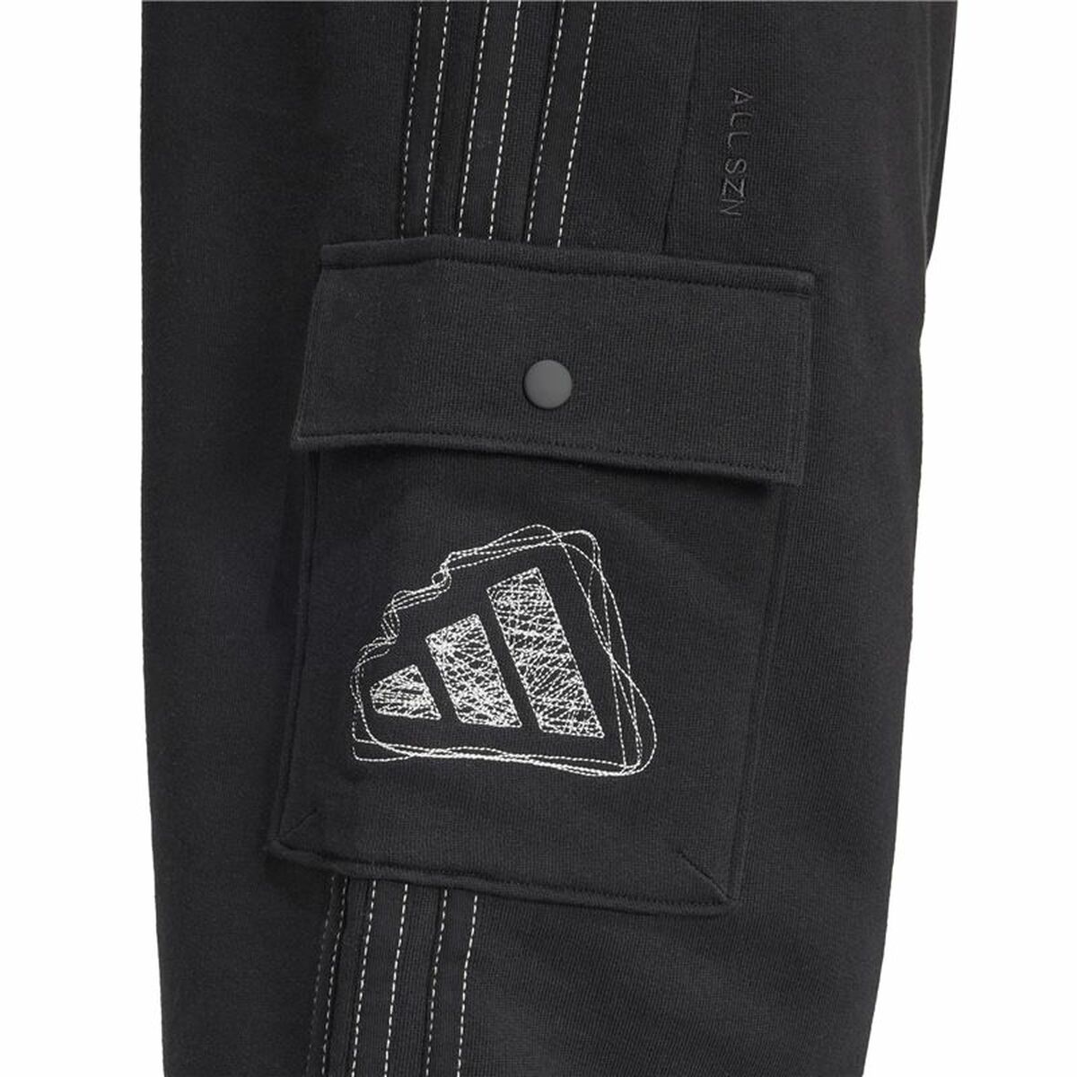 Pantalón Deportivo Infantil Adidas Graphic Seasonal Negro