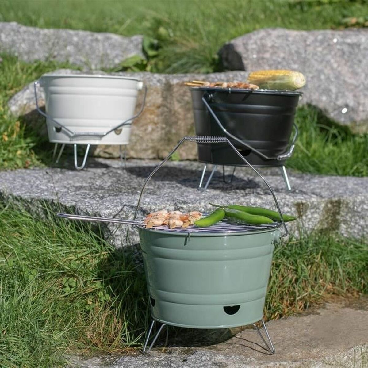 Barbacoa Portátil Livoo DOC327N Acero Inoxidable