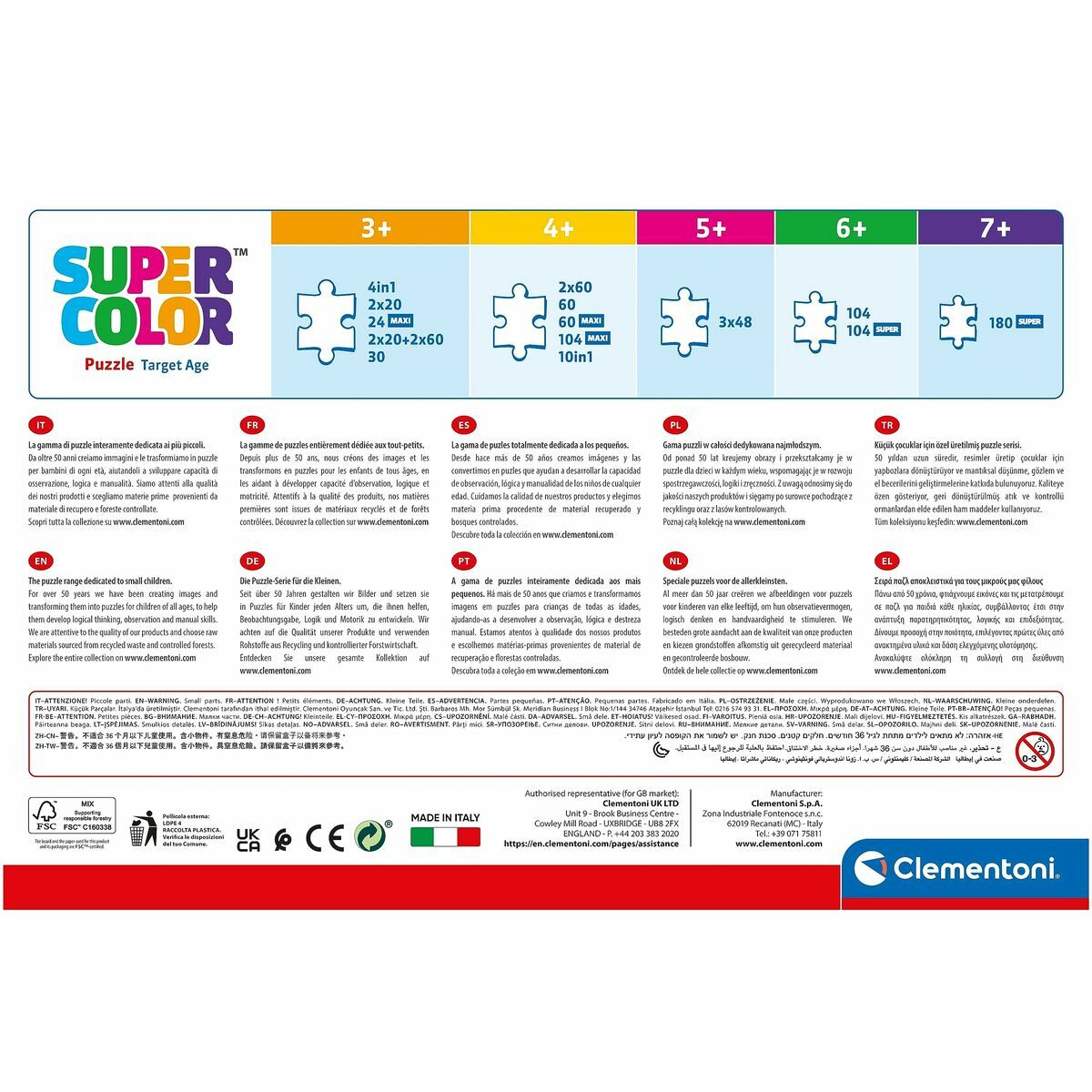 Puzzle Clementoni Stitch 104 Piezas (4 Unidades)