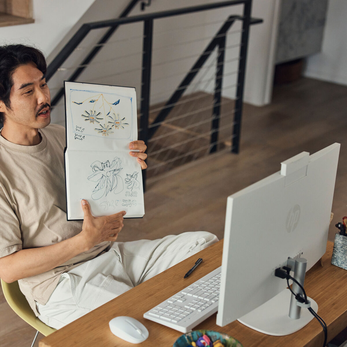 All in One HP B9GT2EA 23,8" i5-1334U 16 GB RAM 512 GB SSD