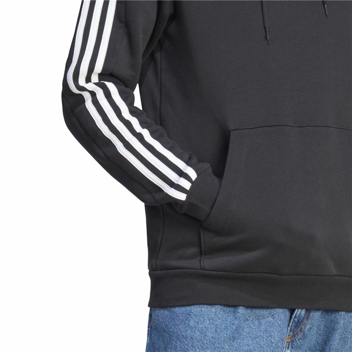 Sudadera con Capucha Hombre Adidas Negro