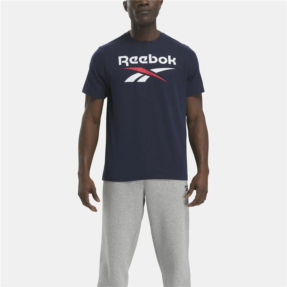 Sudadera con Capucha Hombre Reebok Azul marino