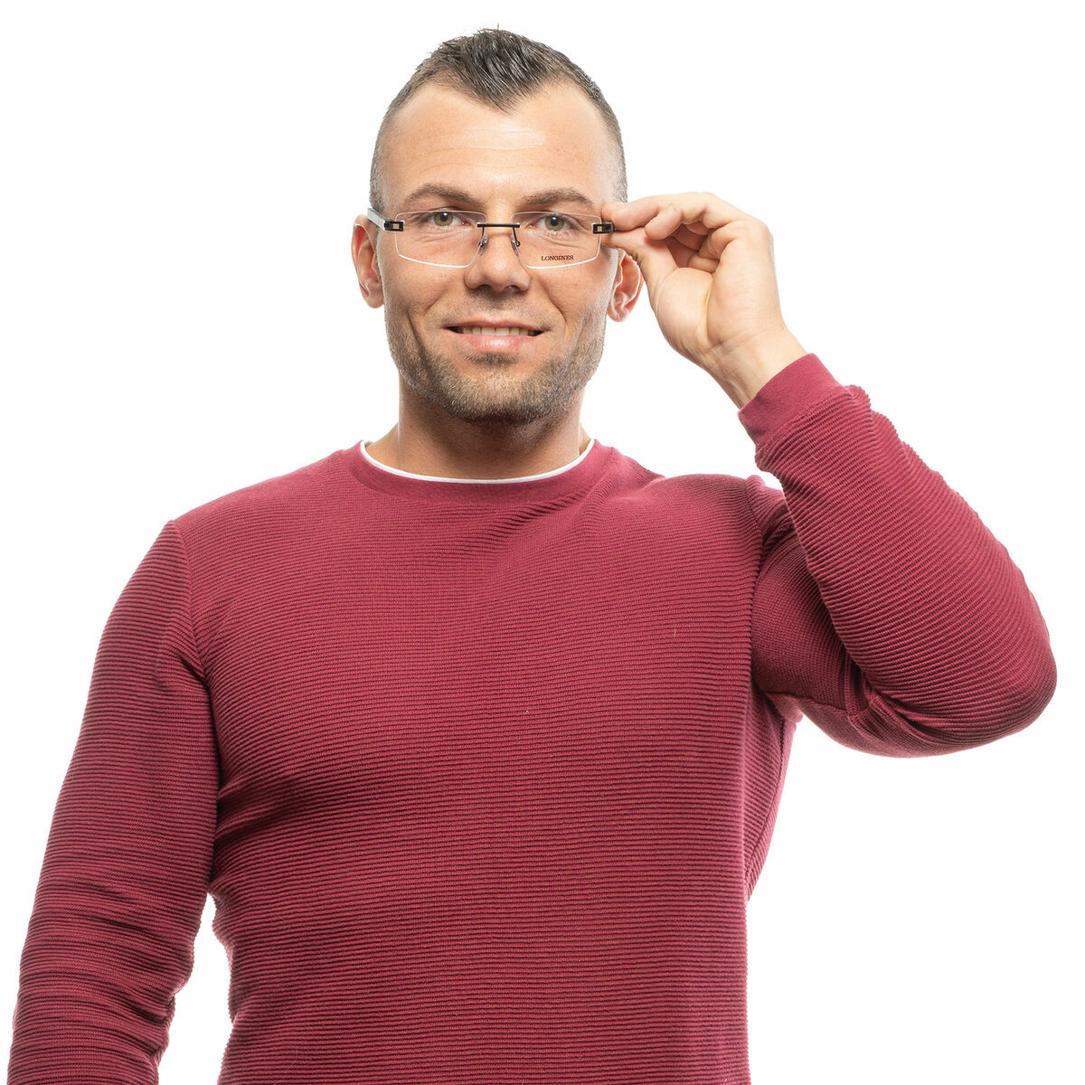 Montura de Gafas Hombre Longines LG5007-H-56002 Negro ø 56 mm