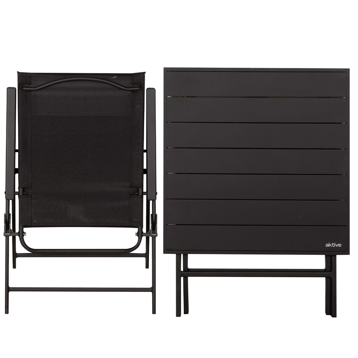 Conjunto de Mesa con 2 Sillas Aktive 75 x 70 x 75 cm (3 Piezas)