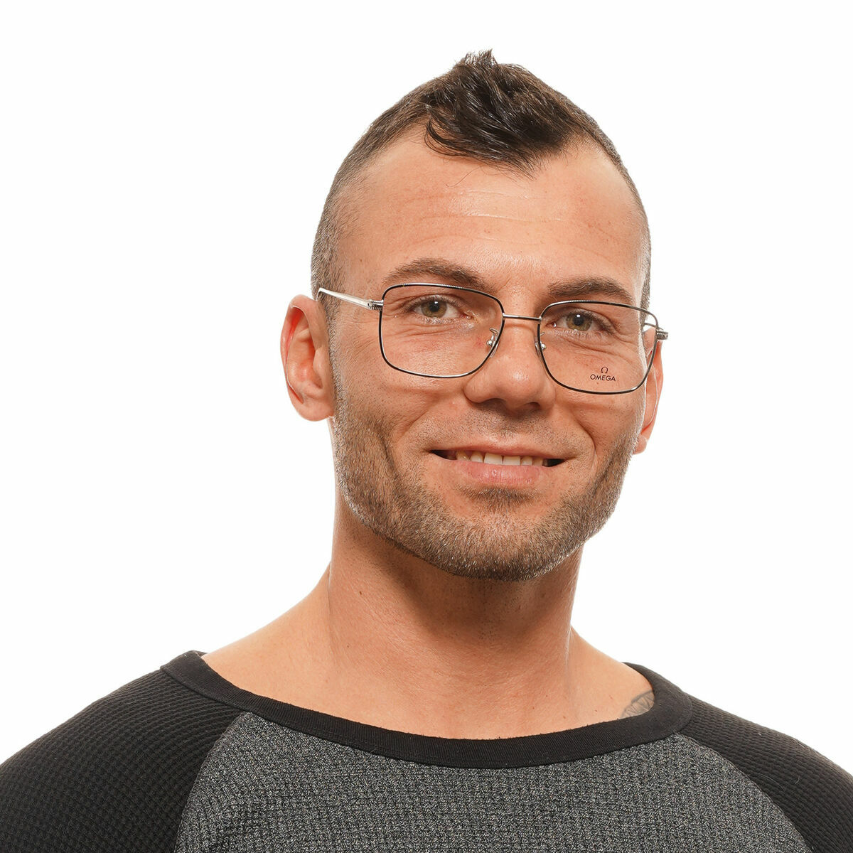 Montura de Gafas Hombre Omega OM5035-D-57016 Gris ø 57 mm