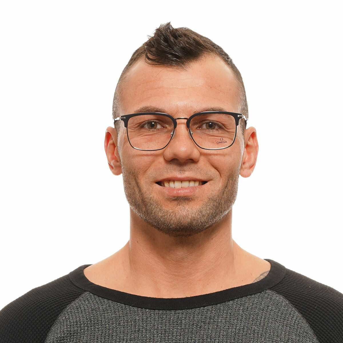 Montura de Gafas Hombre Omega OM5026-55020 Gris Ø 55 mm