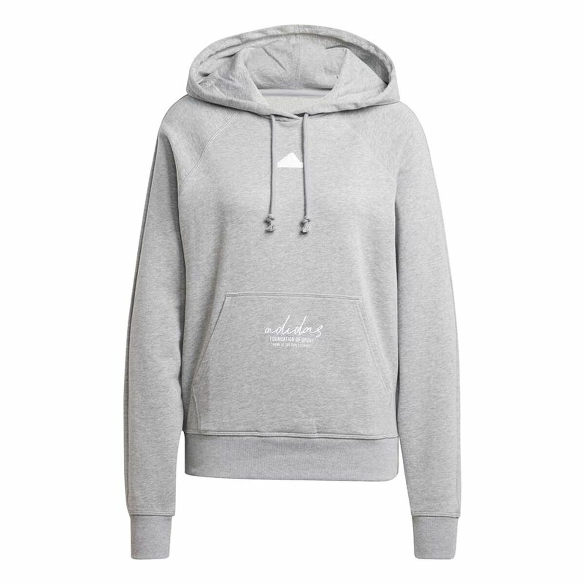 Sudadera con Capucha Hombre Adidas Signature Graphic Embroidery French Gris