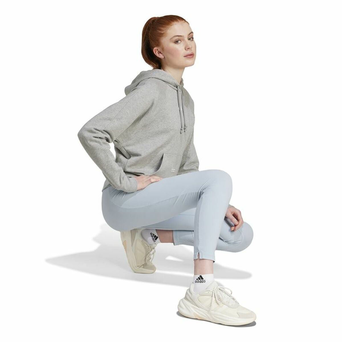 Sudadera con Capucha Hombre Adidas Signature Graphic Embroidery French Gris