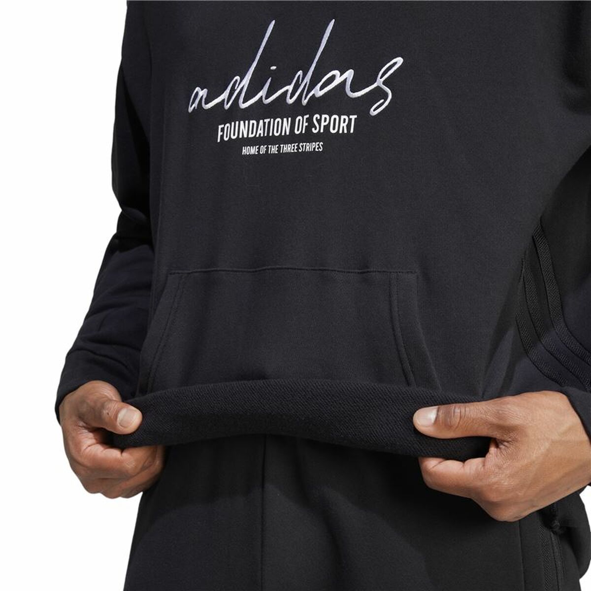 Sudadera con Capucha Hombre Adidas Brand Love French Terry Negro
