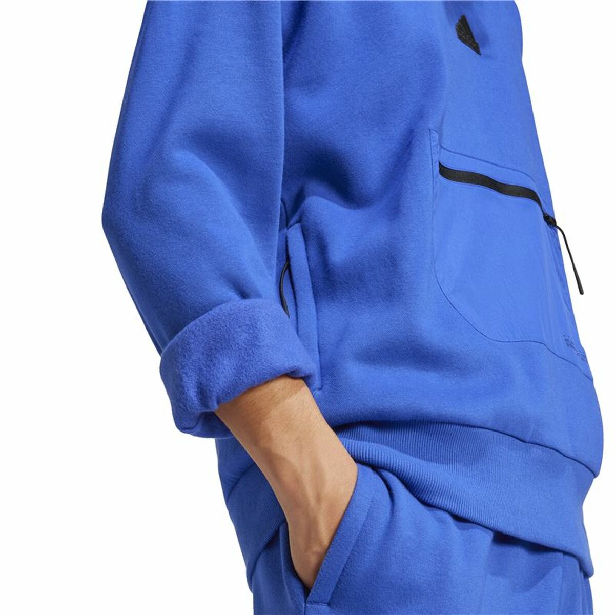 Sudadera sin Capucha Adidas City Es e Fleece Azul