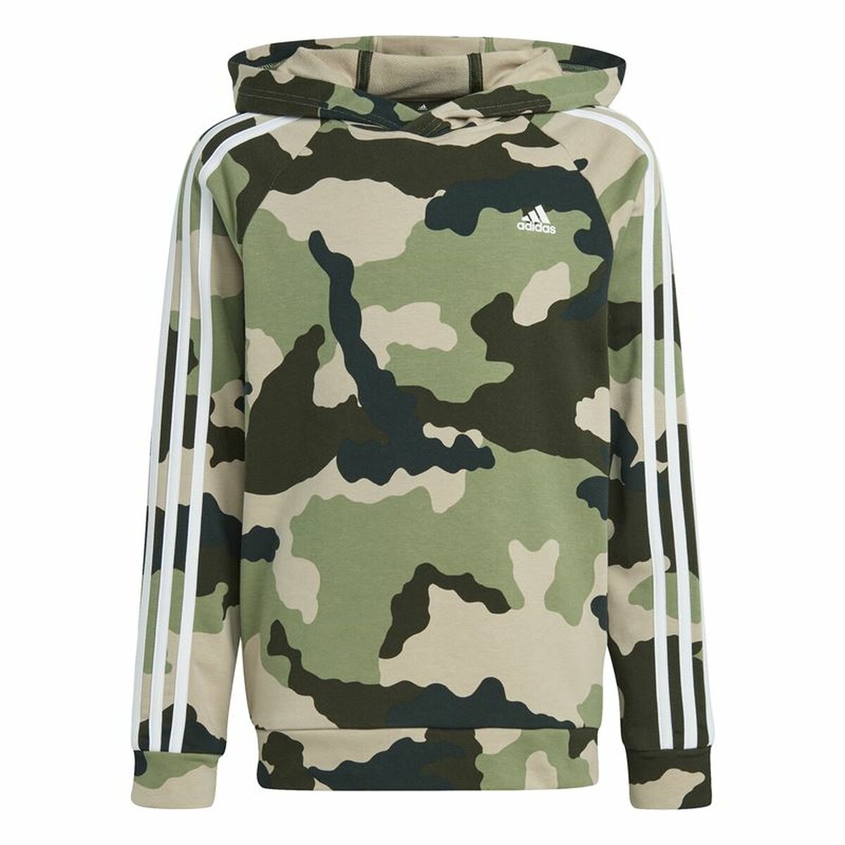 Sudadera con Capucha Unisex Adidas Essentials Multicolor Camuflaje