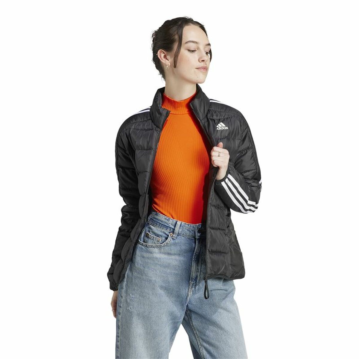 Chaqueta Deportiva para Mujer Adidas Essentials Negro