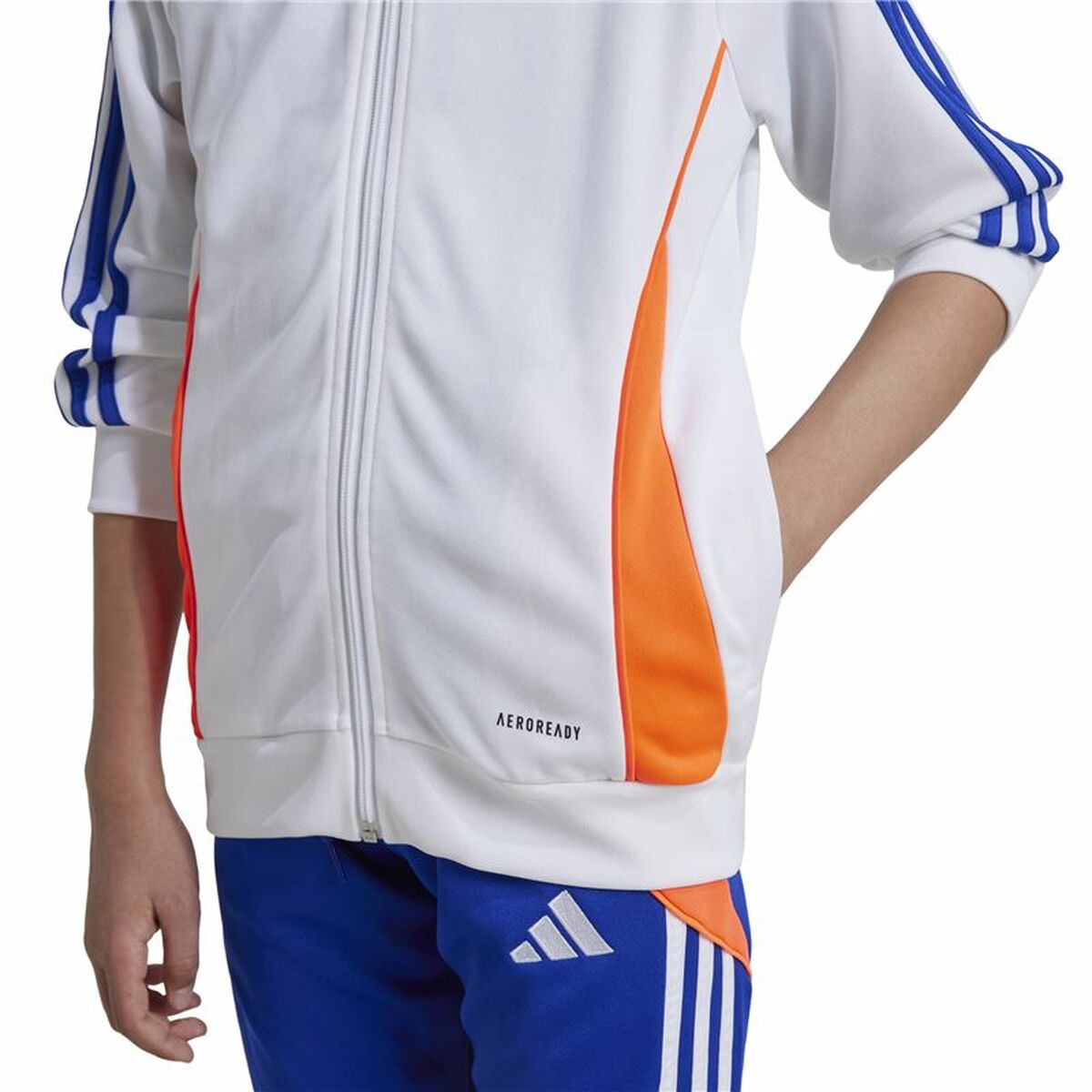 Chaqueta Deportiva para Niños Adidas Tiro24 Training Blanco