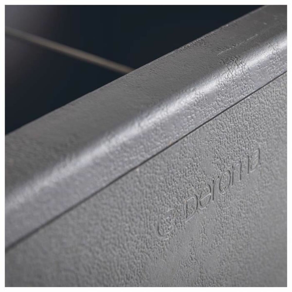 Maceta Deroma Antracita 38 x 38 x 39 cm Plástico Cuadrada Cubo 38 cm