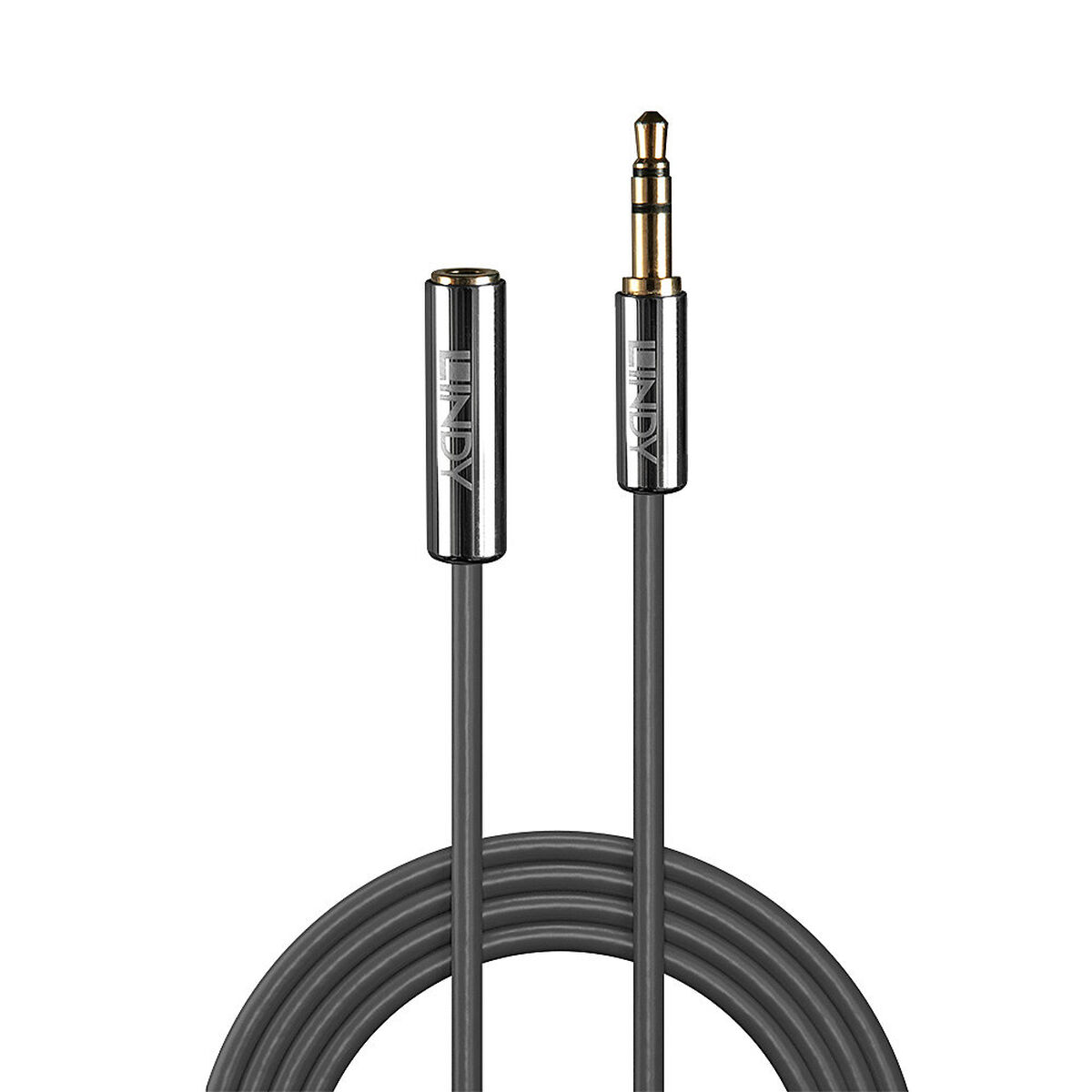 Cable Alargador Jack (3,5 mm) LINDY 35327 1 m Negro Antracita