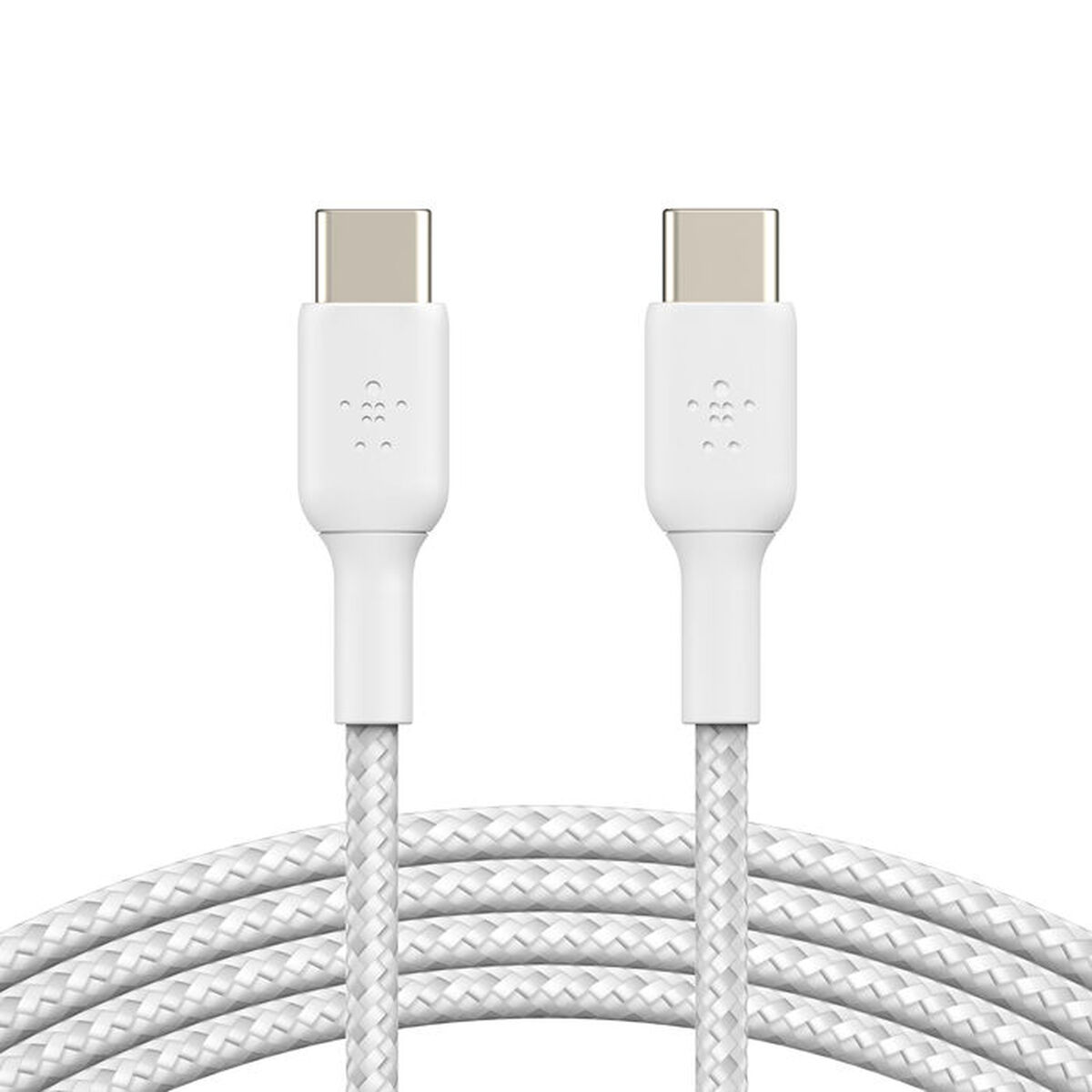 Cable USB-C Belkin CAB004BT2MWH2PK Blanco 2 m (2 Unidades)