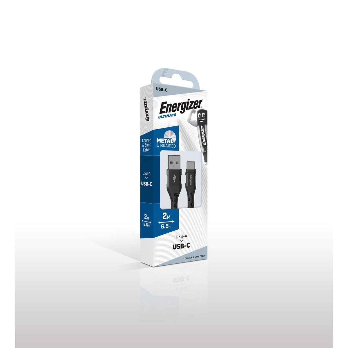 Cable USB-C Energizer C520CKBK 2 m