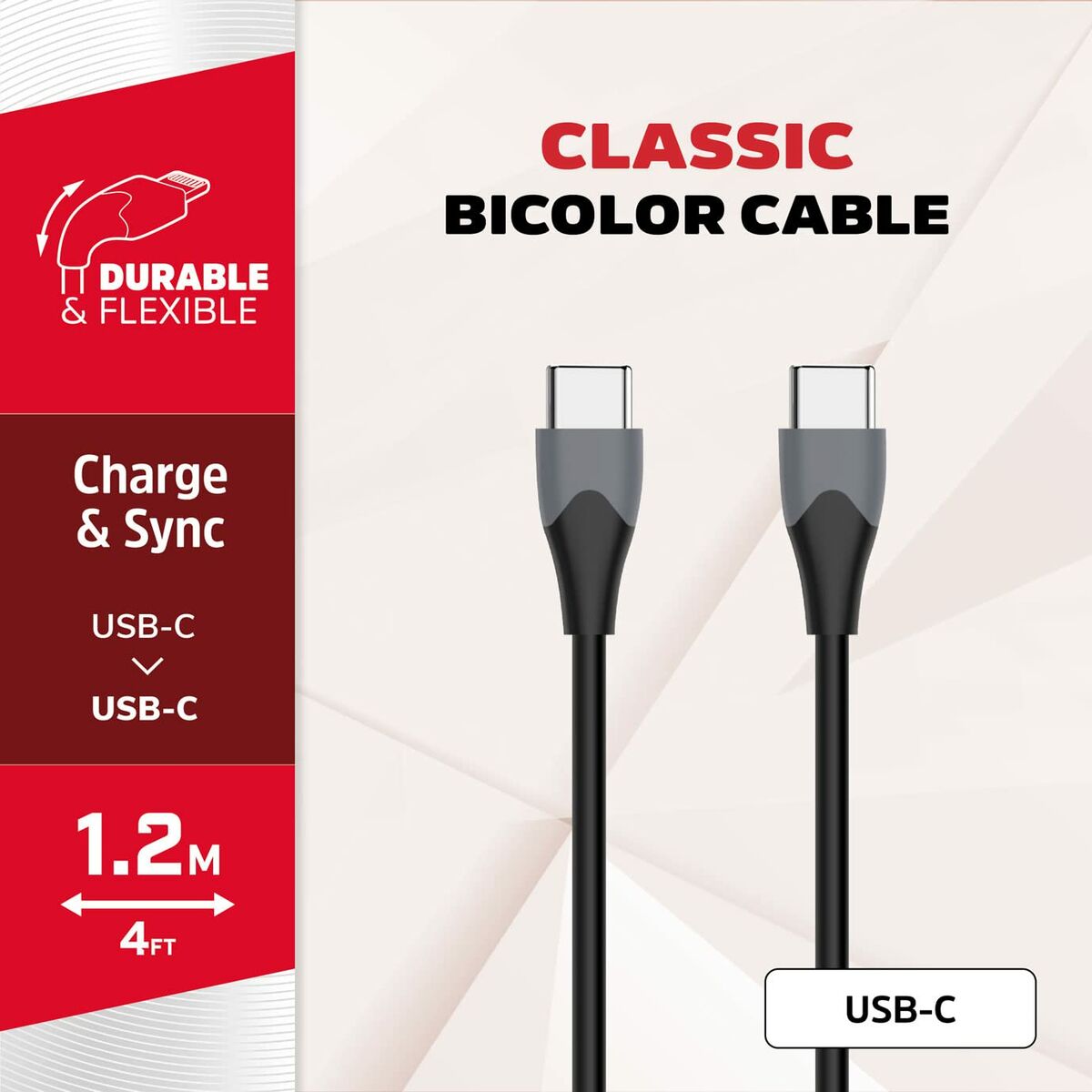 Cable USB-C Energizer C611CGBK