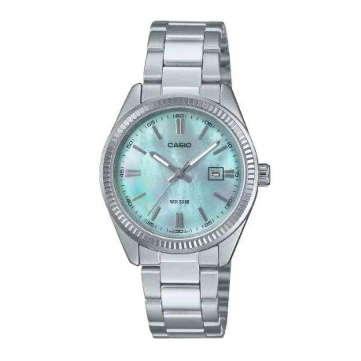 Reloj Hombre Casio LADY DATE - AQUA GREEN Plateado