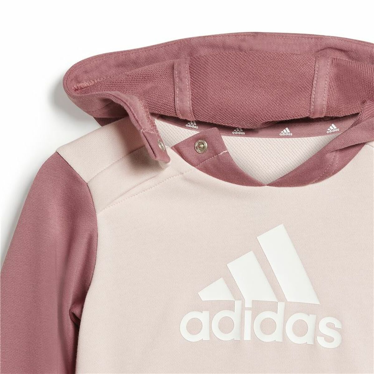 Chándal Infantil Adidas Essentials Colorblock Gris Rosa