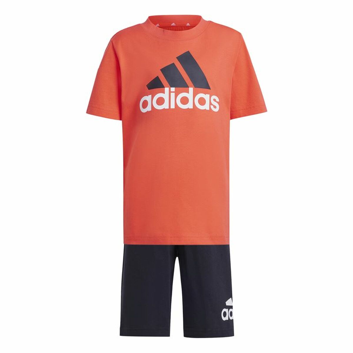 Conjunto Deportivo para Niños Adidas Essentials Negro Naranja