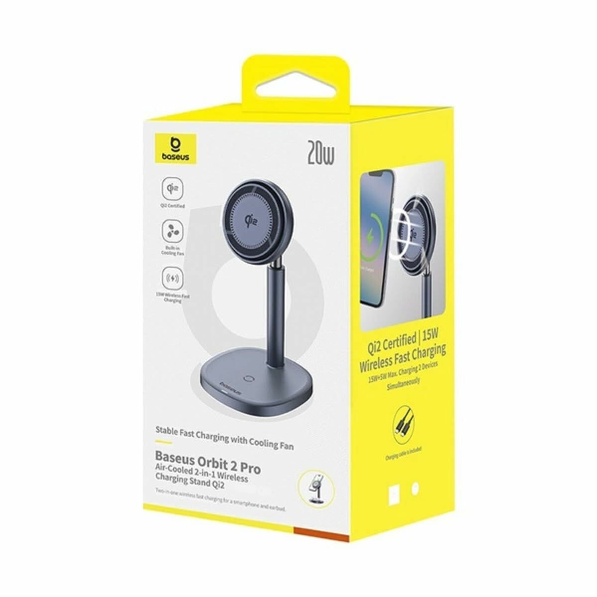 Cargador Inalámbrico con Soporte para Móviles Baseus P10273500813-00