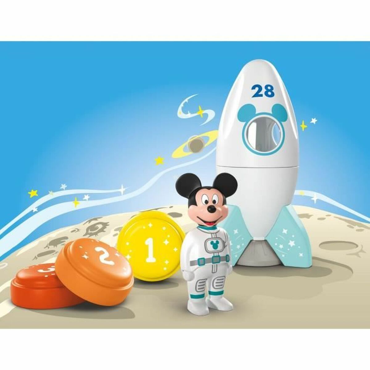 Playset Playmobil Junior 71771 Mickey astronaut Disney 5 Piezas
