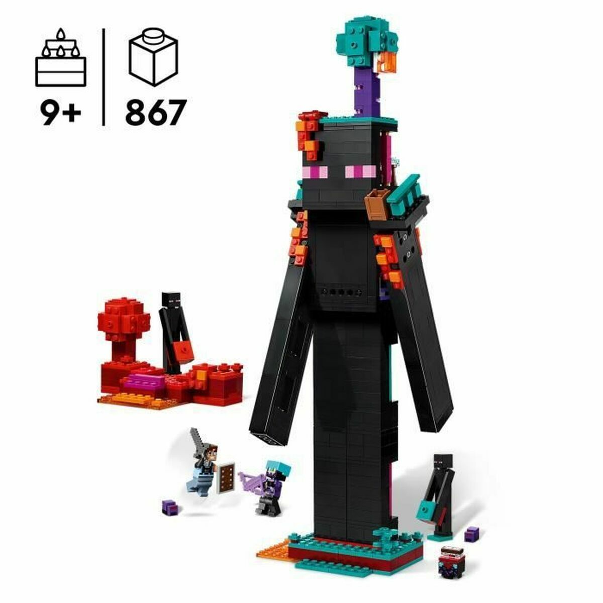 Juego de Construcción Lego Minecraft 21279 867 Piezas