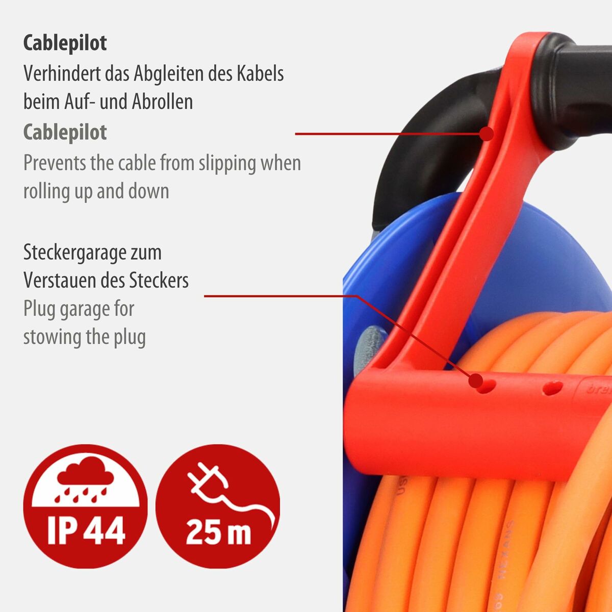 Enrollacables Brennenstuhl 25 m