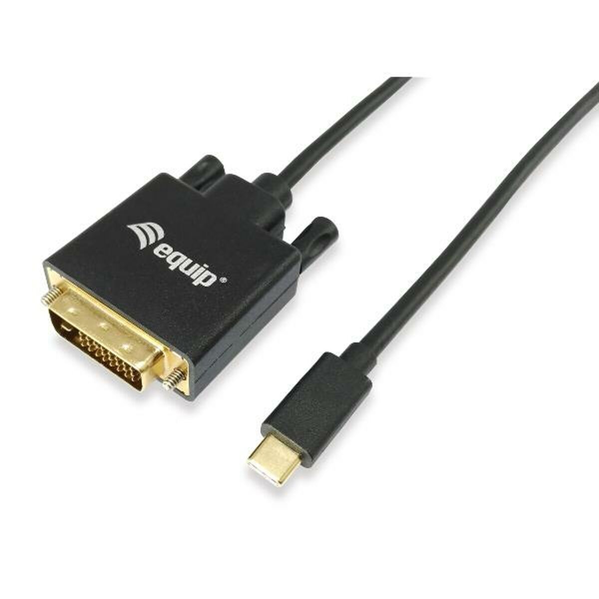 Adaptador USB-C a DVI Equip 133468 Negro 1,8 m