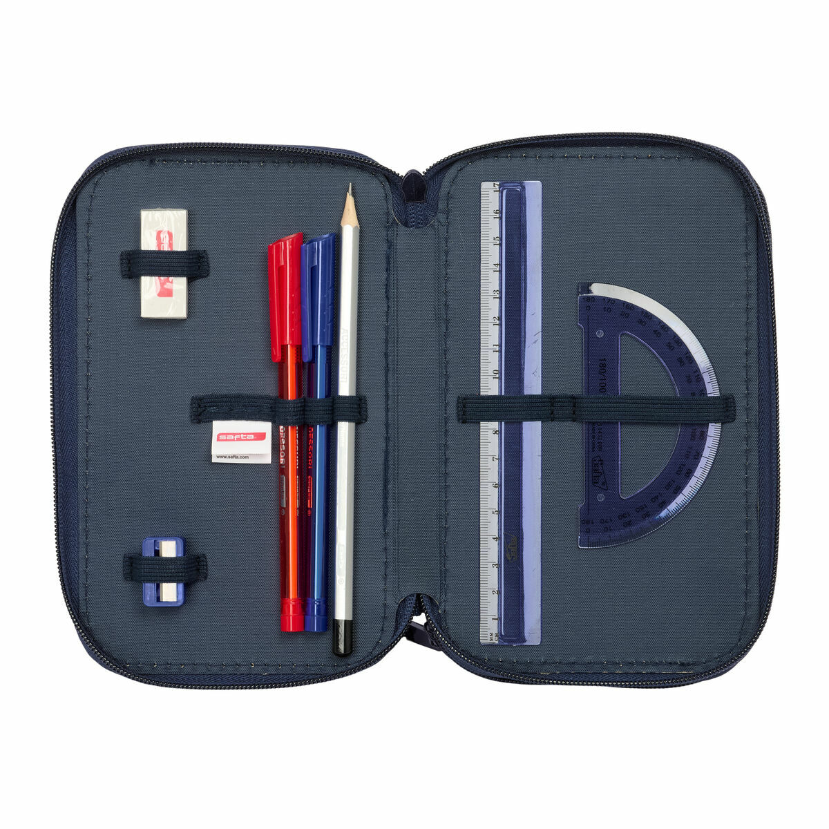 Portatodo Safta New edition Azul marino 12,5 x 19,5 x 5,5 cm 37 Piezas