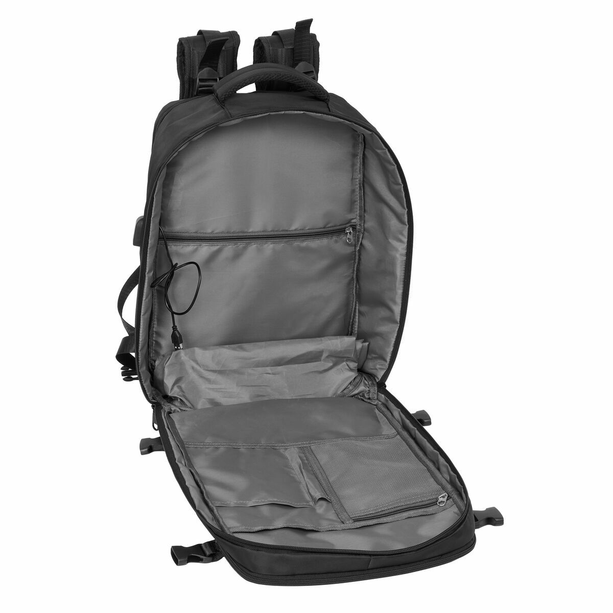 Mochila Escolar Safta Negro Negro