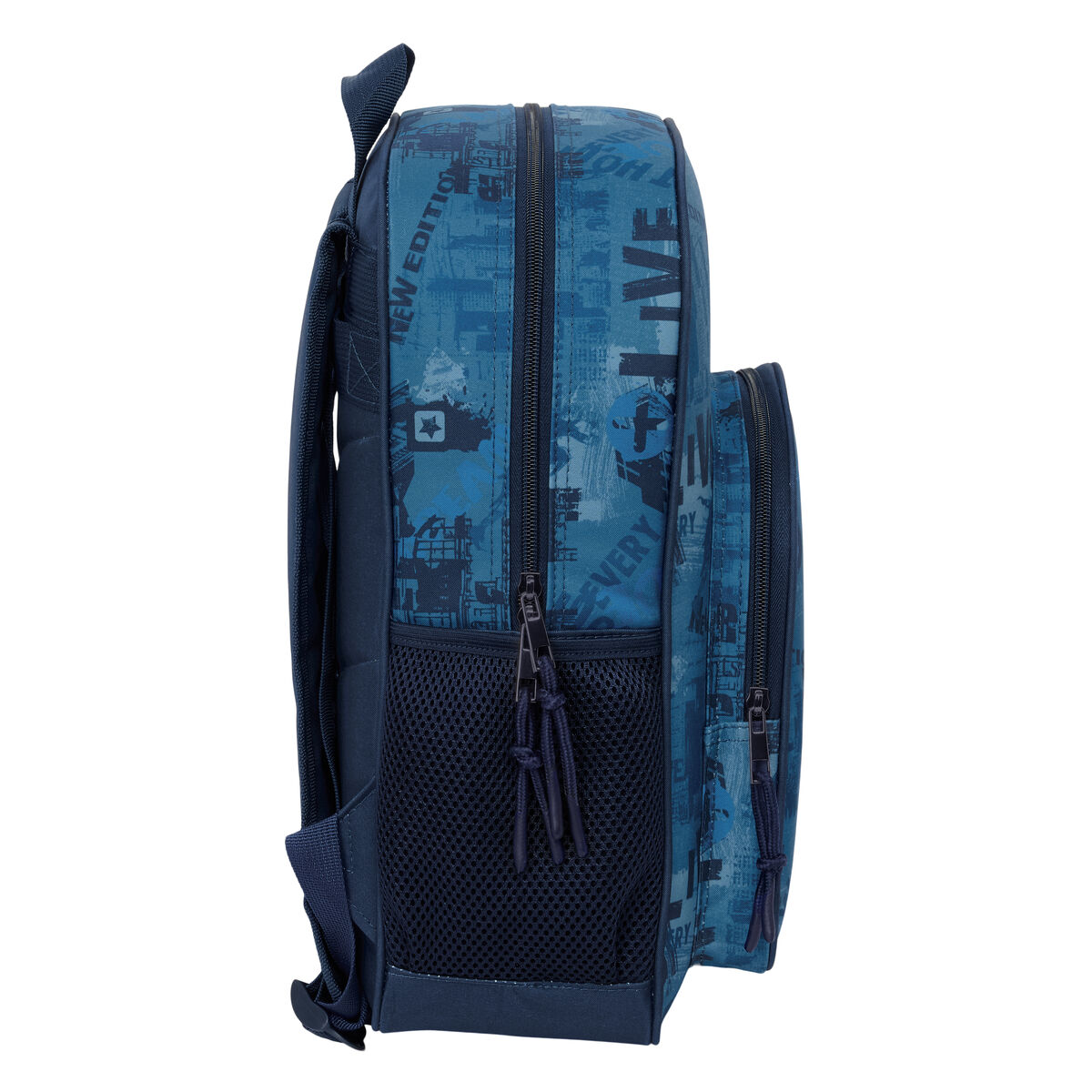 Mochila Escolar Safta New edition Azul marino 32 x 38 x 12 cm