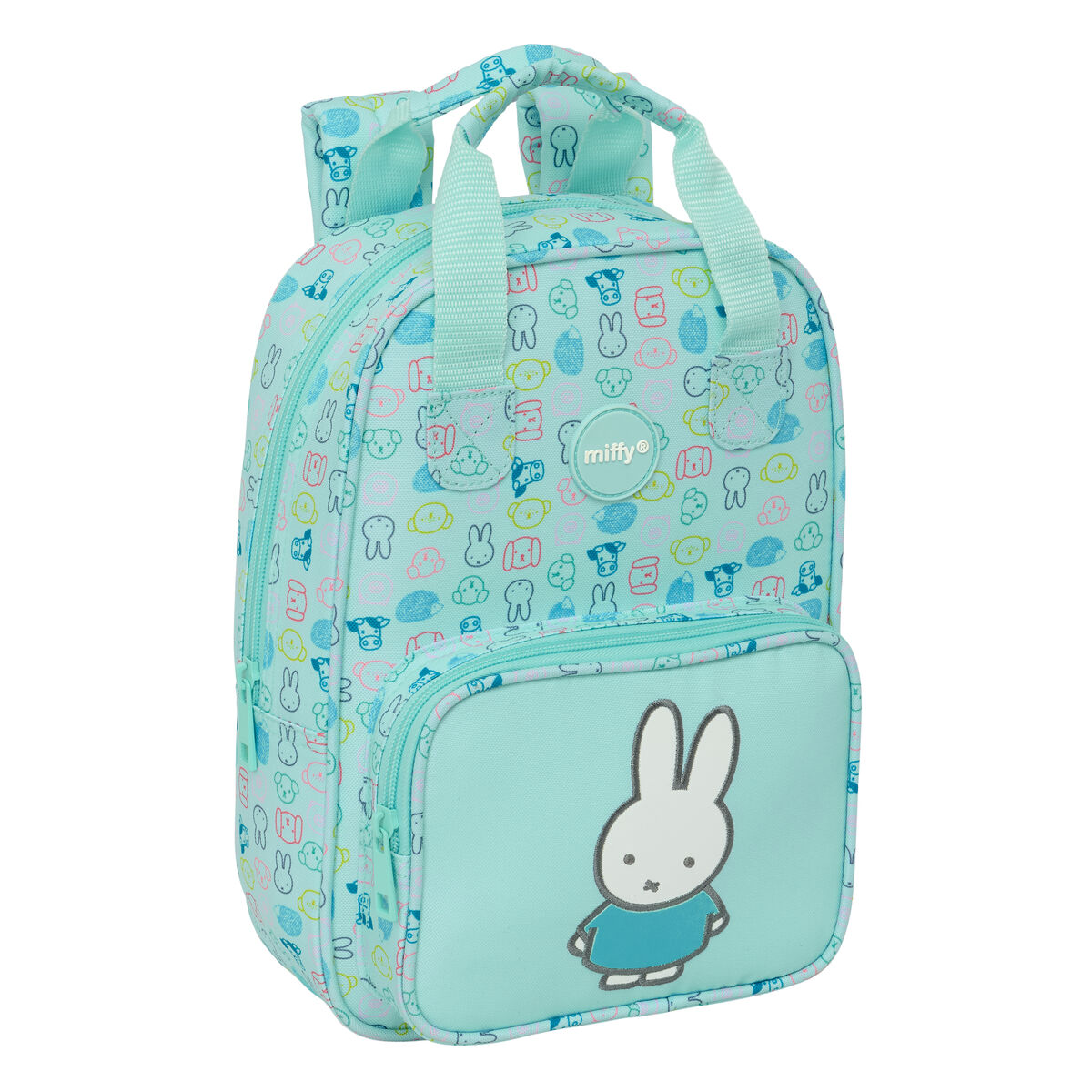 Mochila Escolar Miffy Friends Azul 20 x 28 x 8 cm