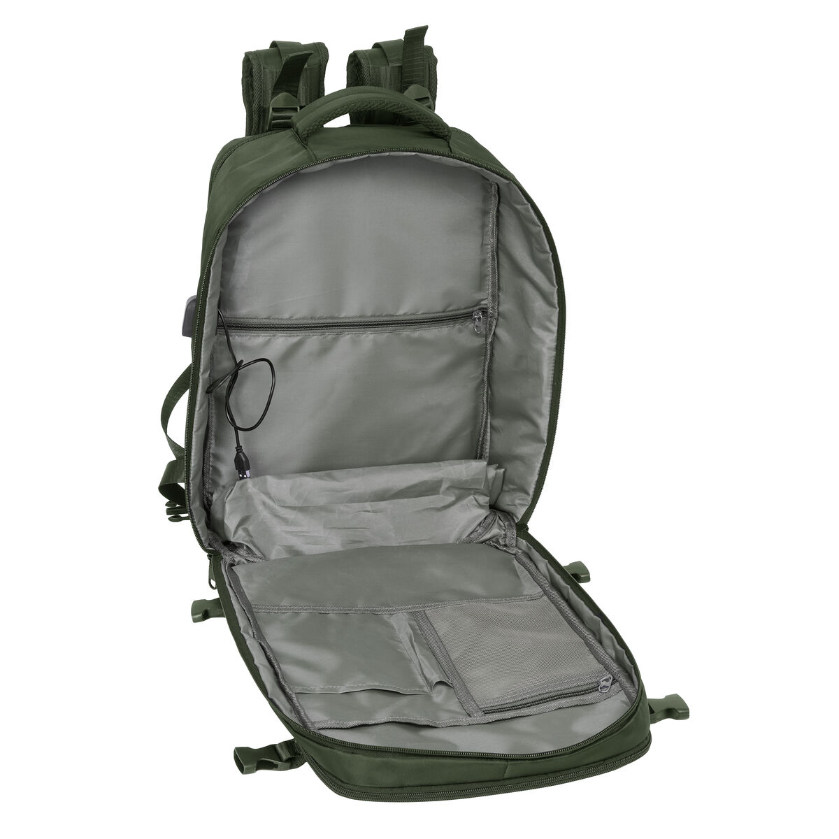 Mochila Escolar Safta Verde Verde militar