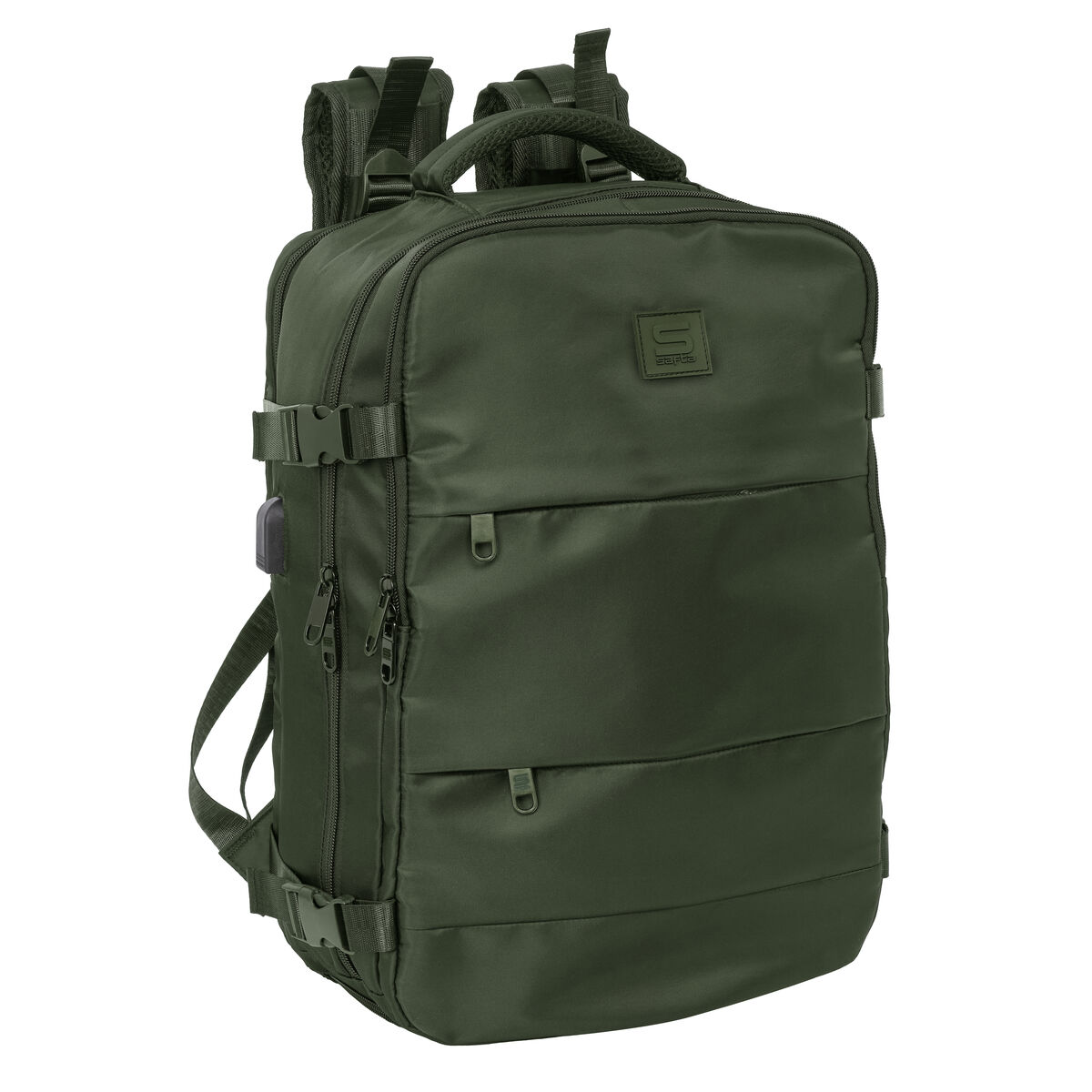 Mochila Escolar Safta Verde Verde militar