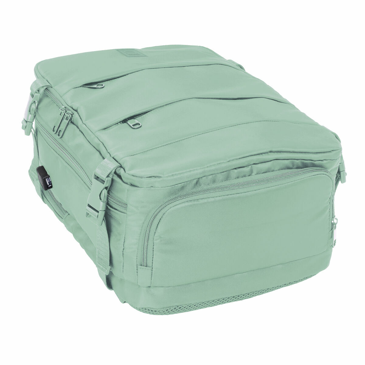 Mochila Escolar Safta Verde pastel Azul