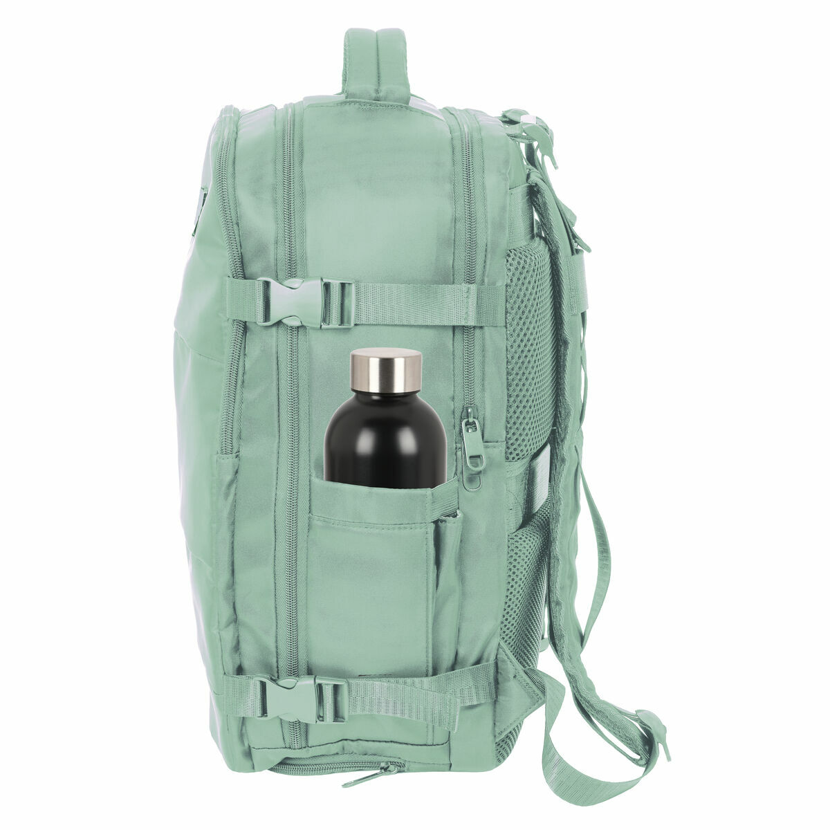 Mochila Escolar Safta Verde pastel Azul