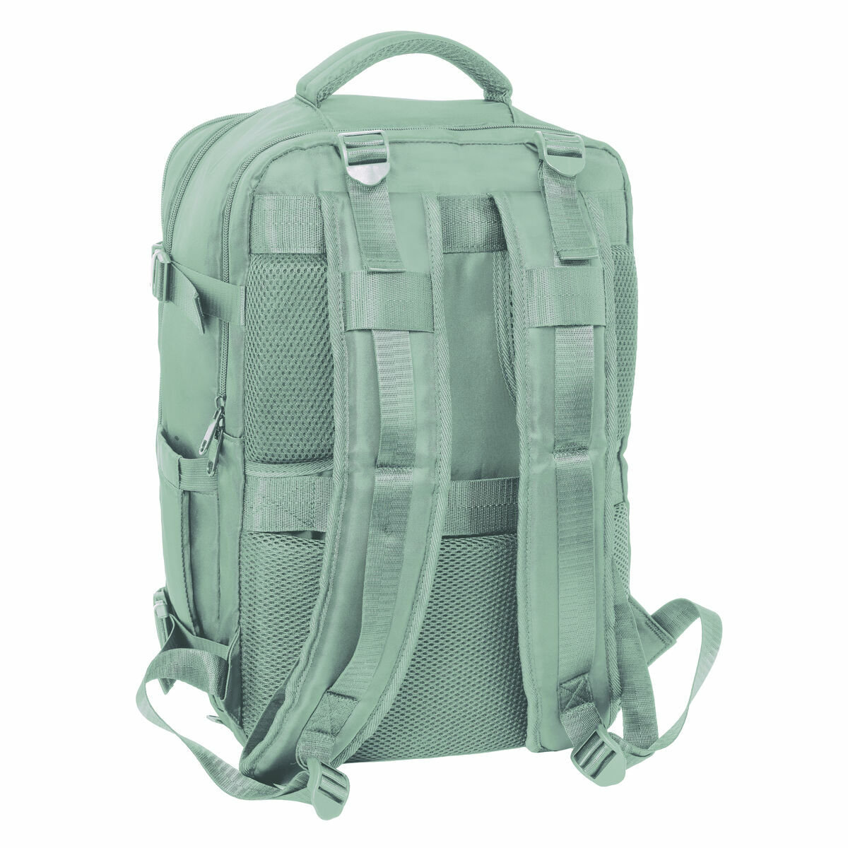 Mochila Escolar Safta Verde pastel Azul