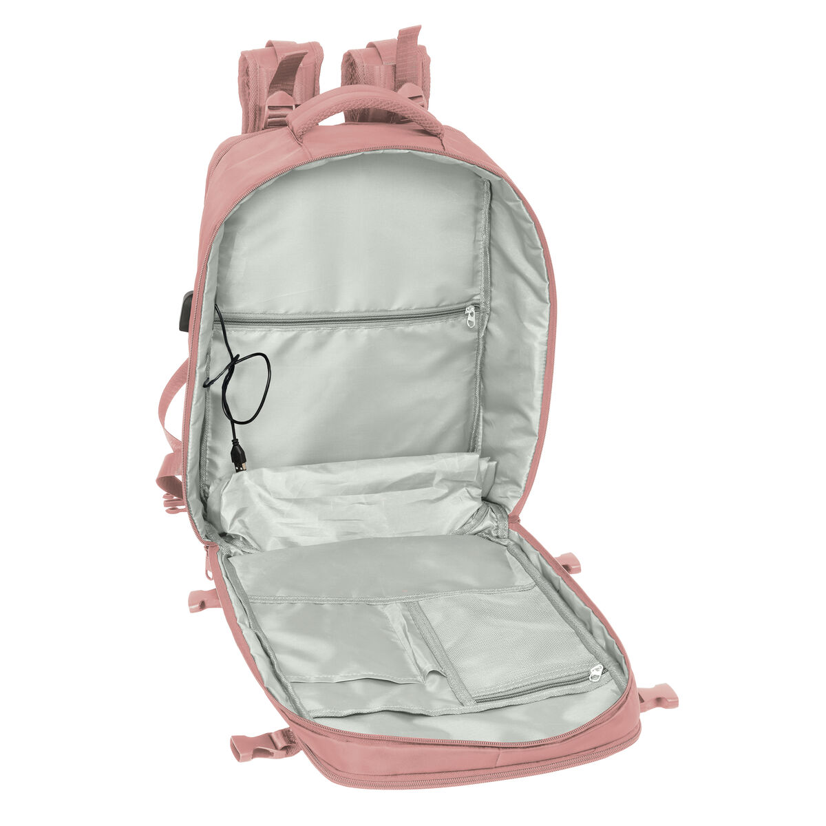 Mochila Escolar Safta Rosa Rosa